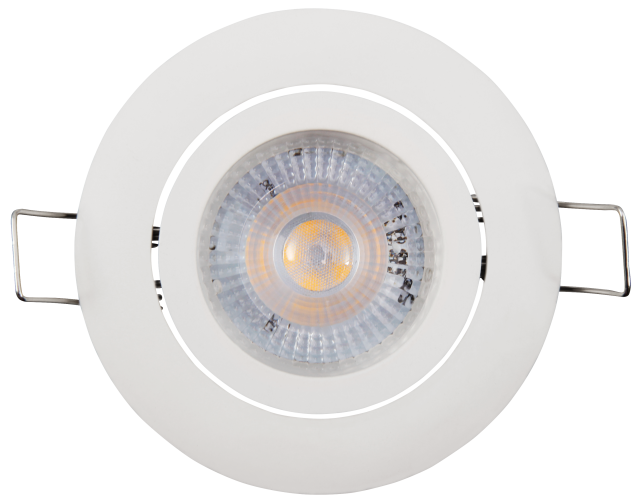 LED-Einbauleuchte McShine Eco-50 5W, 400lm, 3000K, weißes Gehäuse
