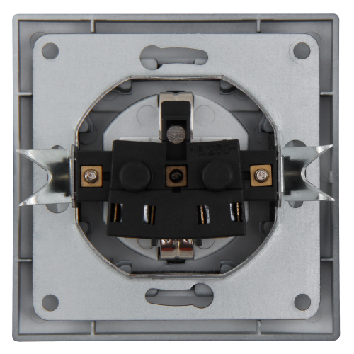 Schutzkontakt-Steckdose McPower Flair, 250V~/16A, IP44, anthrazit, 12er-Pack
